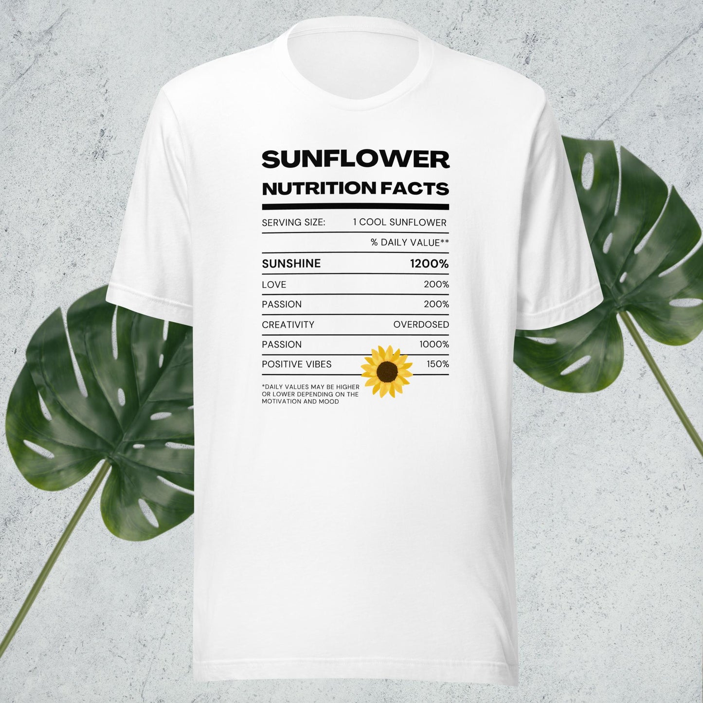 Sunflower Nutritional Unisex t-shirt