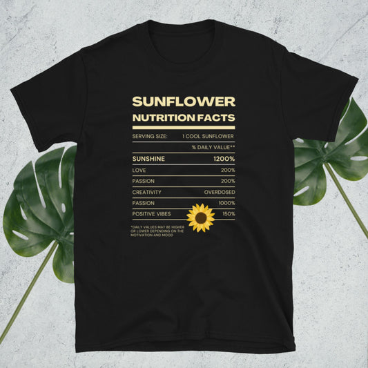 Sunflowers Nutritional Unisex T-Shirt